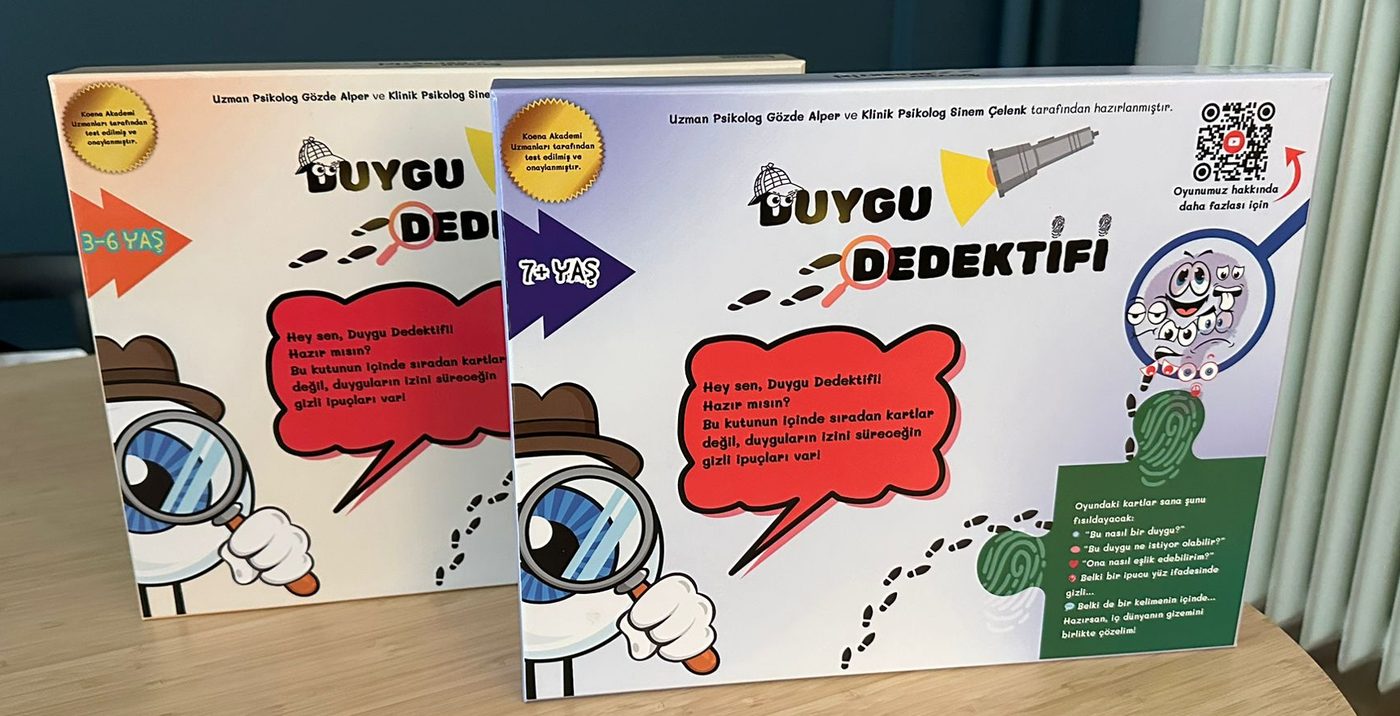 Duygu Dedektifi 3-6 yaş ve 7+ yaş kutuları